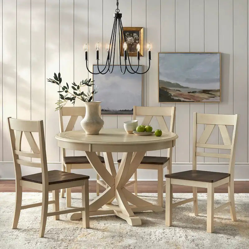 Chaises de salle à manger style champêtre (Lot de 2)