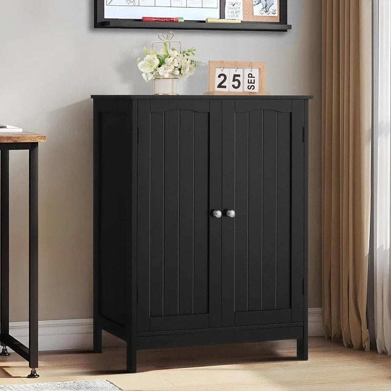 Meuble de rangement pour salle de bain, avec 2 portes et 2 étagères - 29,7P x 59,4L x 79,2H cm