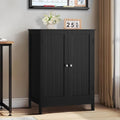 Bathroom Cabinet, Bathroom Storage Cabinet with 2 Doors & 2 Shelves - 11.7D x 23.4W x 31.2H