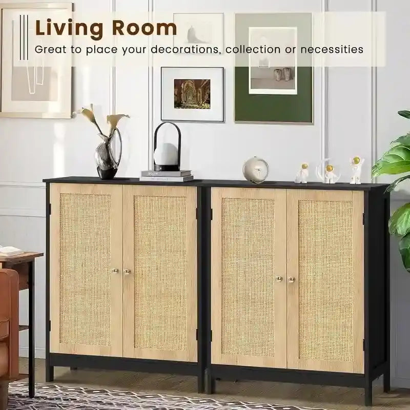 Meuble de rangement pour salle de bain, avec 2 portes et 2 étagères - 29,7P x 59,4L x 79,2H cm
