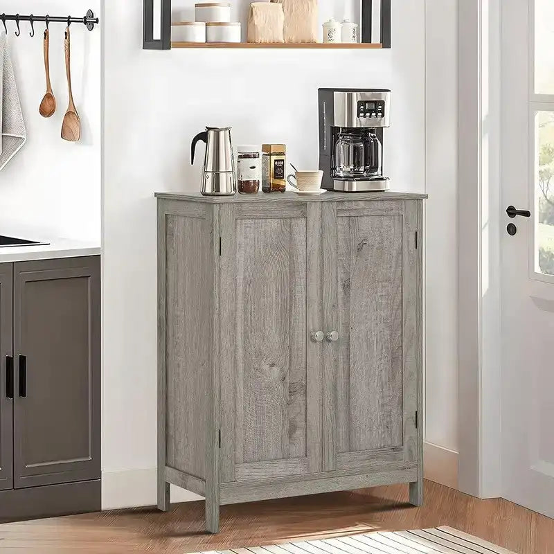 Meuble de rangement pour salle de bain, avec 2 portes et 2 étagères - 29,7P x 59,4L x 79,2H cm