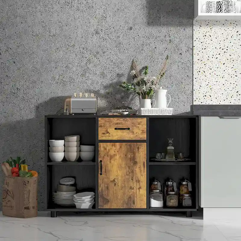 Bahut de ferme, buffet, meuble bar à café, meuble de classement, console - 48 x 16 x 31,5 (L x l x H)