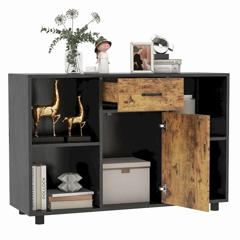 Bahut de ferme, buffet, meuble bar à café, meuble de classement, console - 48 x 16 x 31,5 (L x l x H)