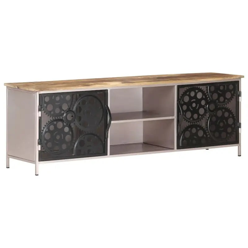Meuble TV 47,2x11,8x15,7 Bois de manguier brut