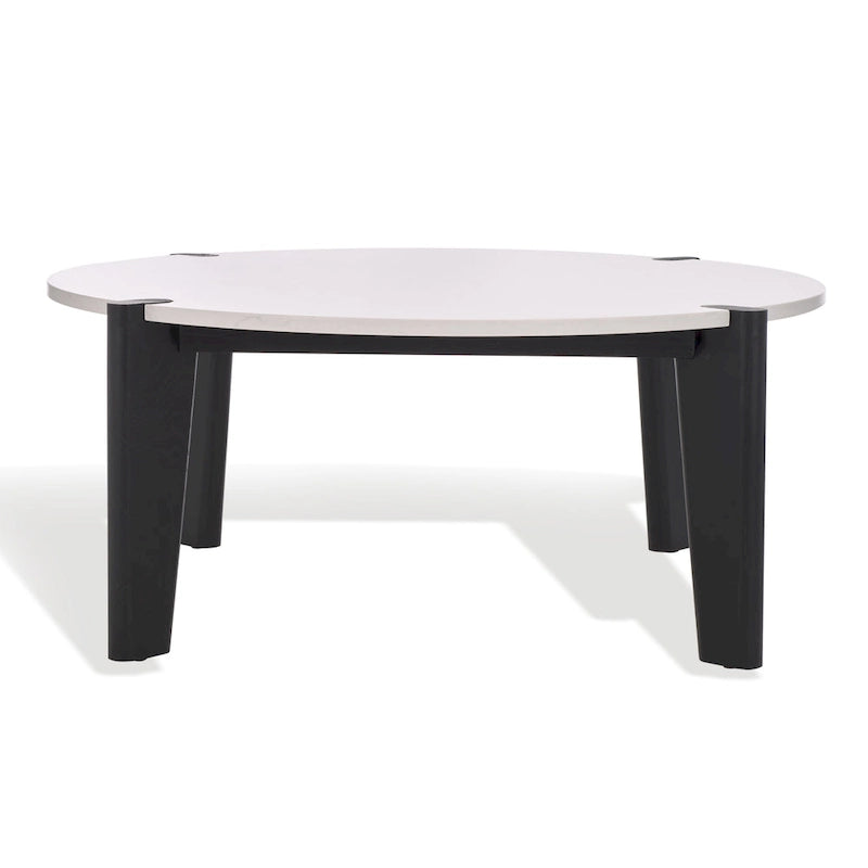Table basse ronde Sarma à plateau en marbre - 40 po larg. x 40 po prof. x 16 po haut. - 40L x 40P x 16H