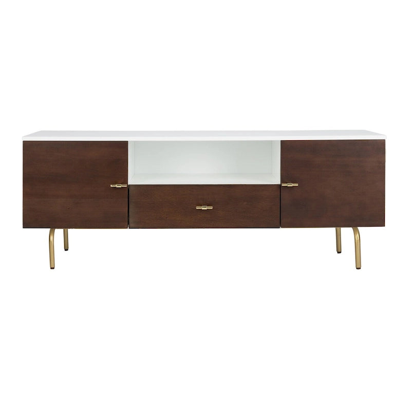 Meuble TV multimédia - 54 L x 15,7 P x 19,7 H - 54Lx16Px20H