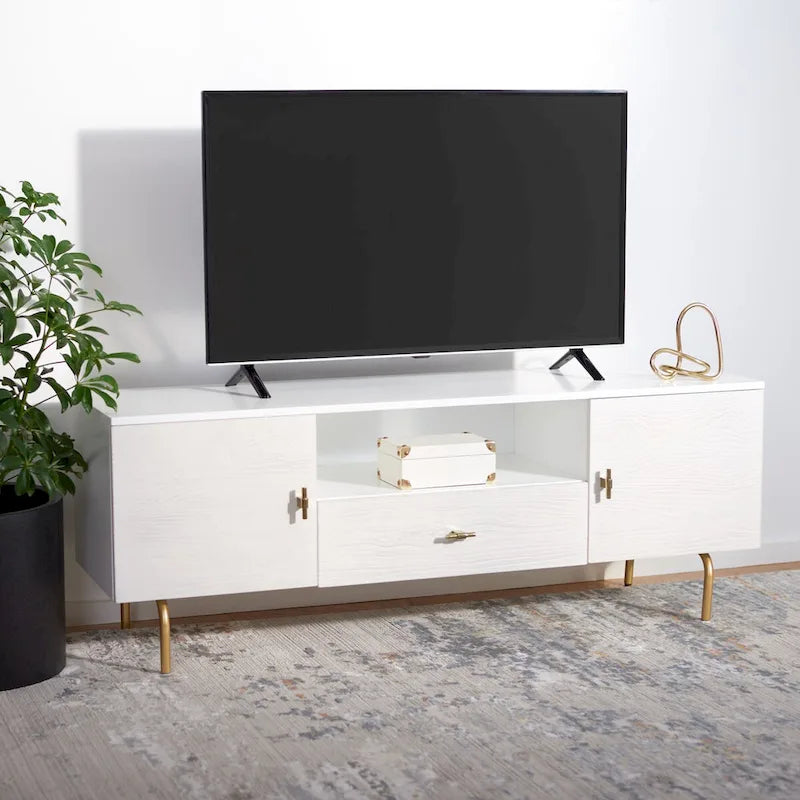Meuble TV multimédia - 54 L x 15,7 P x 19,7 H - 54Lx16Px20H