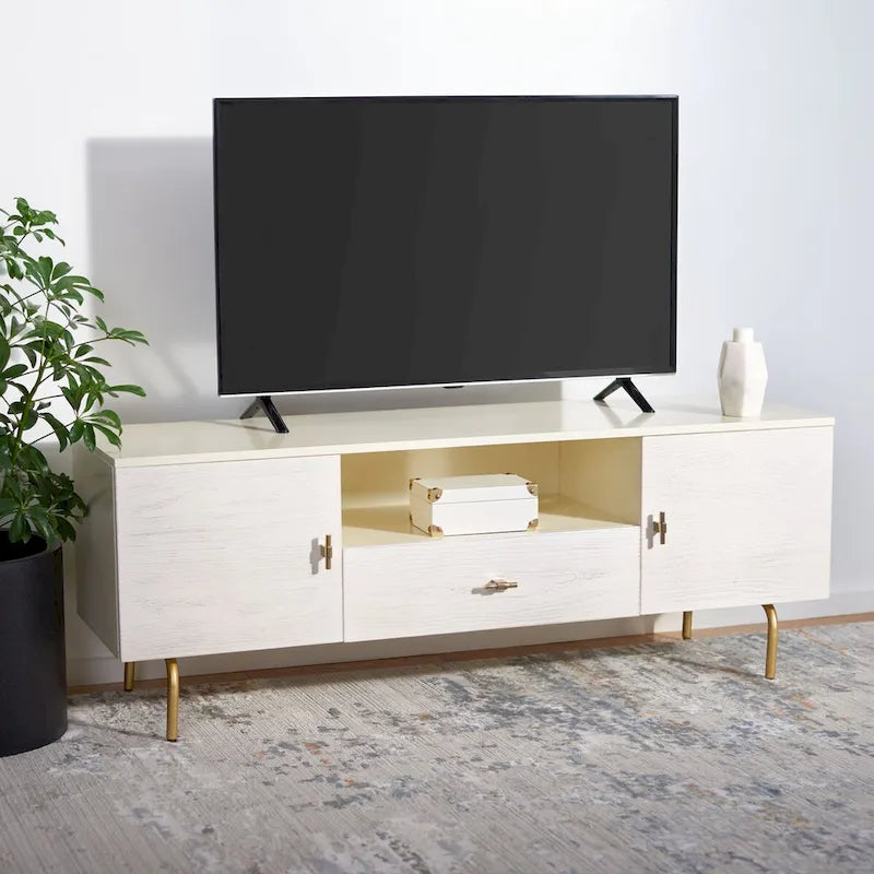 Meuble TV multimédia - 54 L x 15,7 P x 19,7 H - 54Lx16Px20H