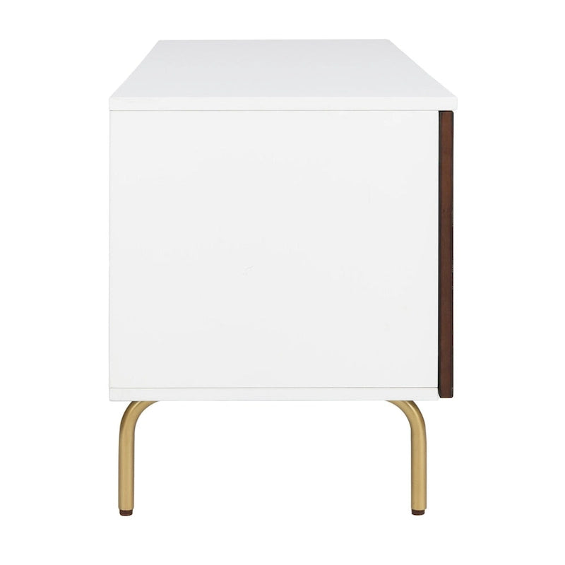 Meuble TV multimédia - 54 L x 15,7 P x 19,7 H - 54Lx16Px20H