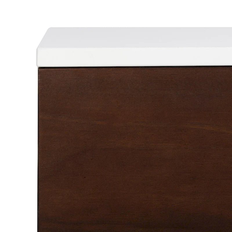 Meuble TV multimédia - 54 L x 15,7 P x 19,7 H - 54Lx16Px20H
