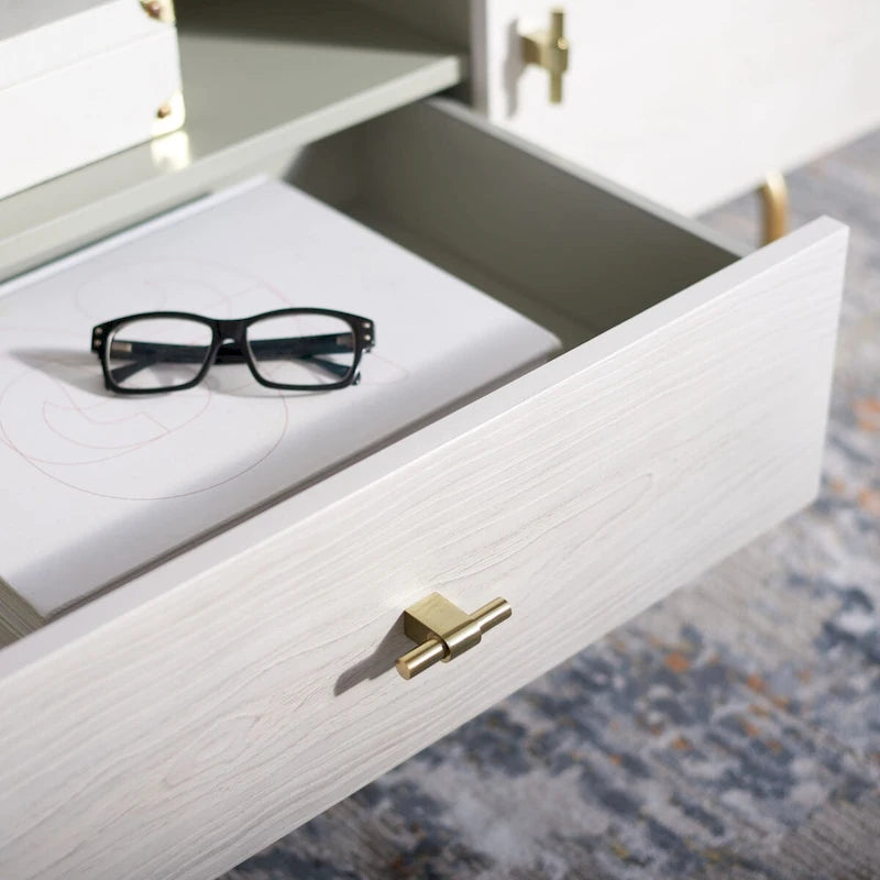 Meuble TV multimédia - 54 L x 15,7 P x 19,7 H - 54Lx16Px20H
