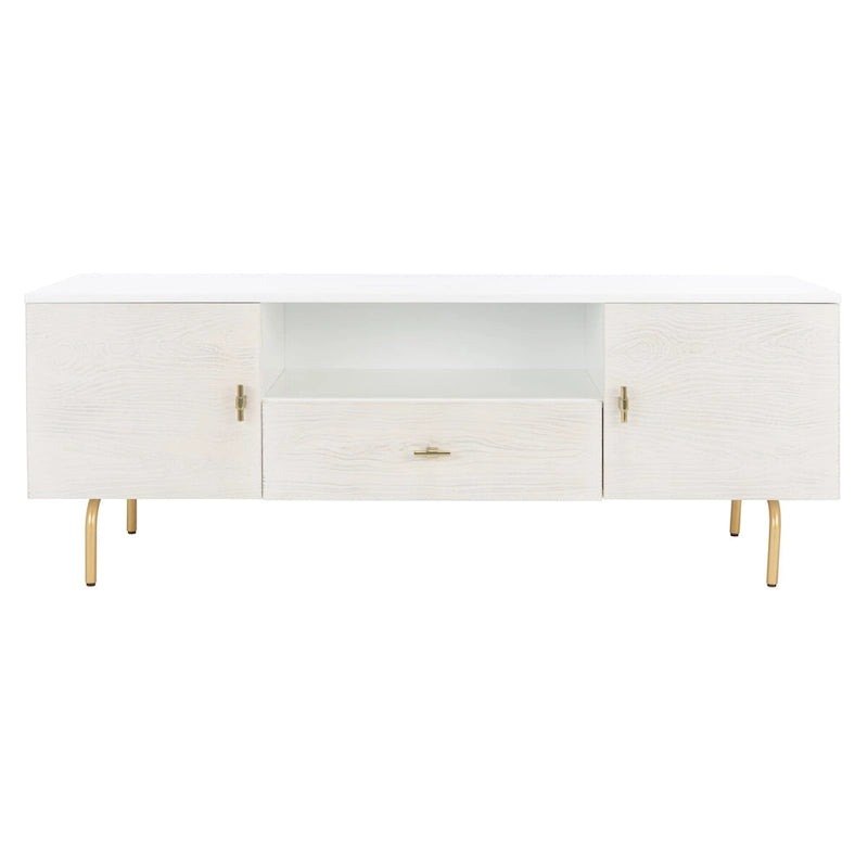 Meuble TV multimédia - 54 L x 15,7 P x 19,7 H - 54Lx16Px20H