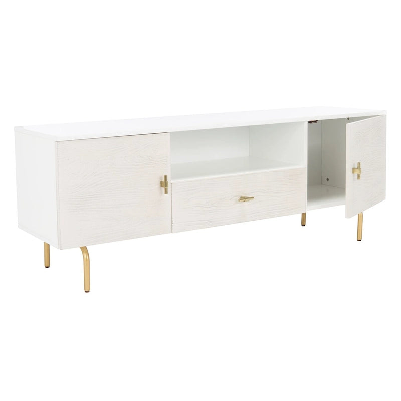 Meuble TV multimédia - 54 L x 15,7 P x 19,7 H - 54Lx16Px20H