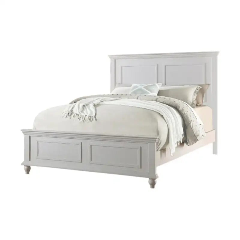 Lit en bois captivant, blanc