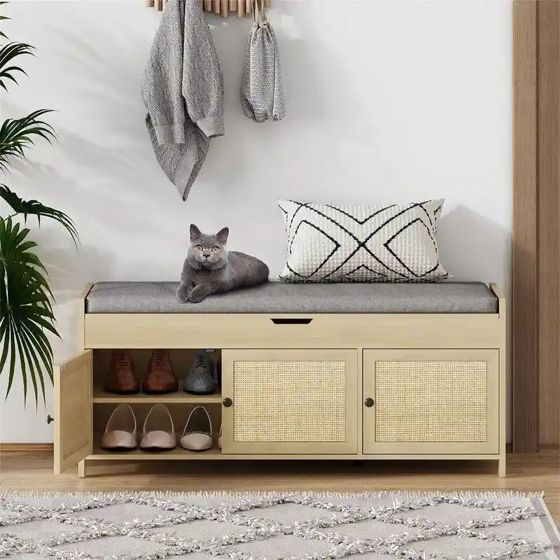 Banc de rangement pour chaussures