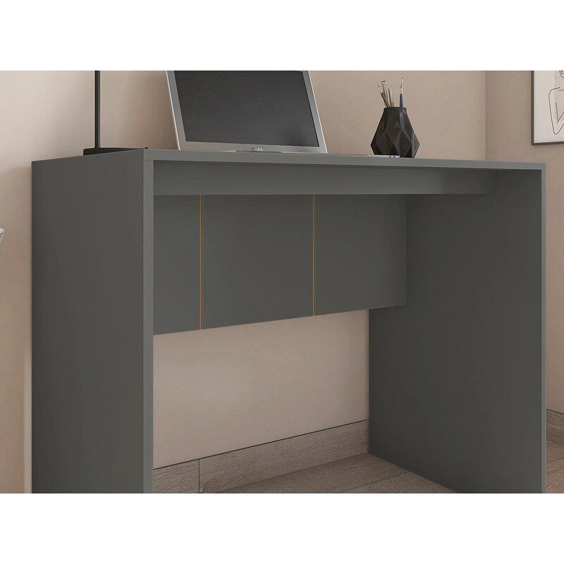 Bureau d'ordinateur moderne 89 cm de large Meuble de bureau pour petits espaces Design minimaliste Table d'étude compacte pour PC et ordinateur portable