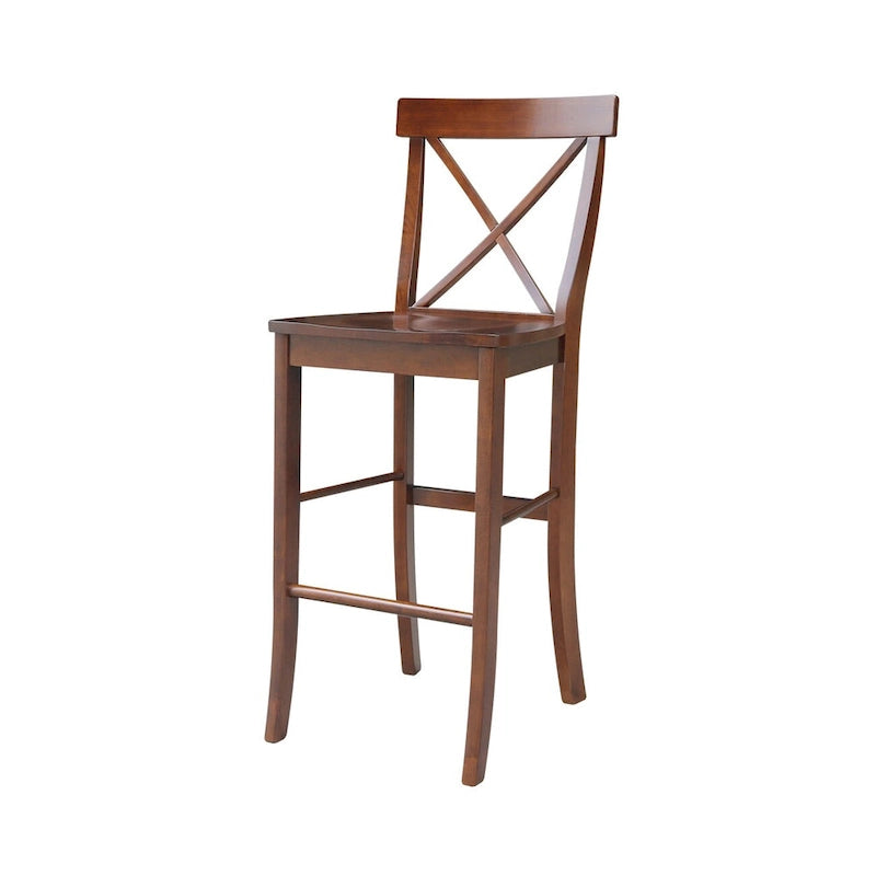 Table de bar ronde 42 po et deux tabourets - Espresso