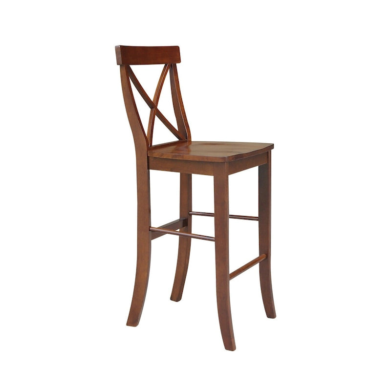 Table de bar ronde 42 po et deux tabourets - Espresso