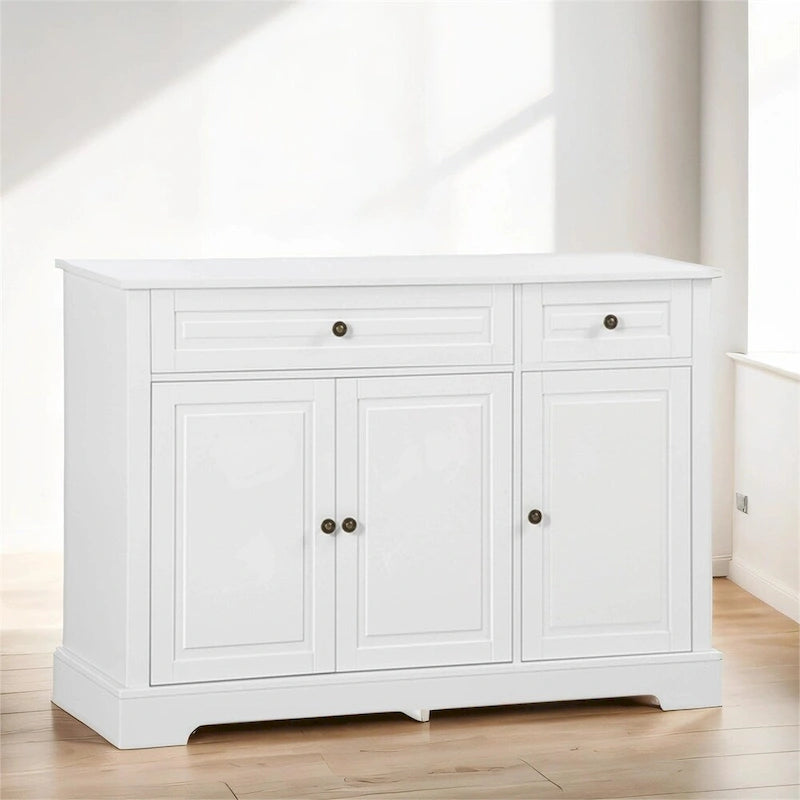 Buffet de cuisine moderne avec 2 tiroirs et étagères réglables